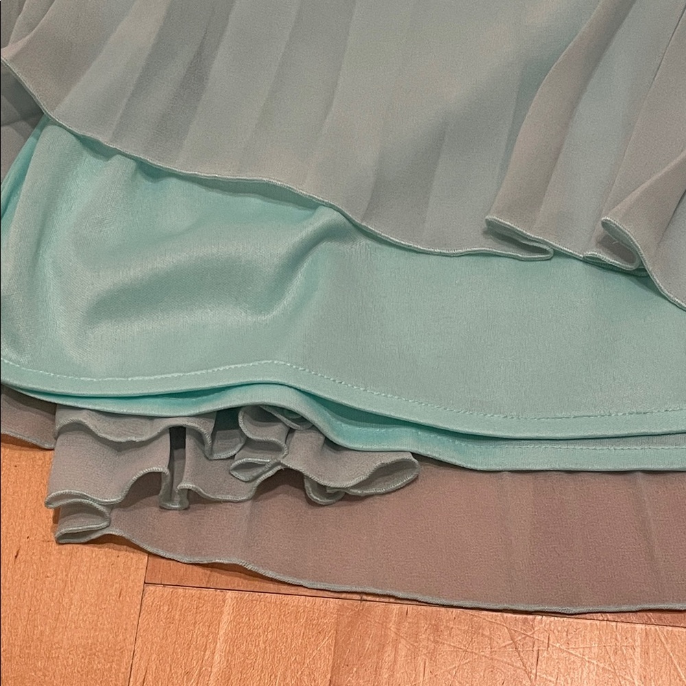 NWT twik Elegant Mint Green Pleated Midi Skirt - Picture 5 of 9